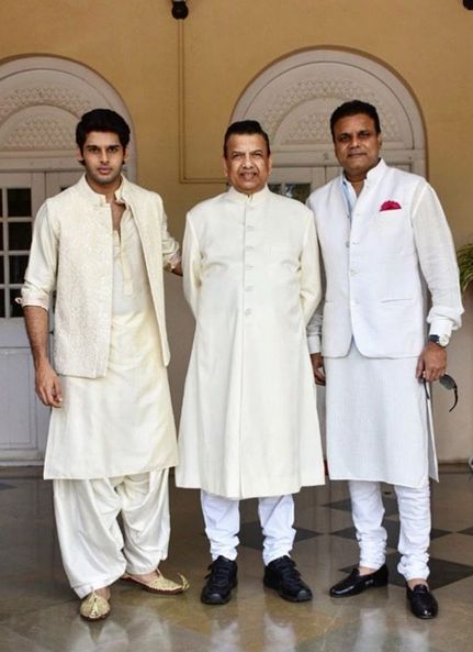 Abhimanyu Dassani with his father and grandfather