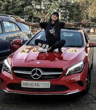 Bani J With Her Car