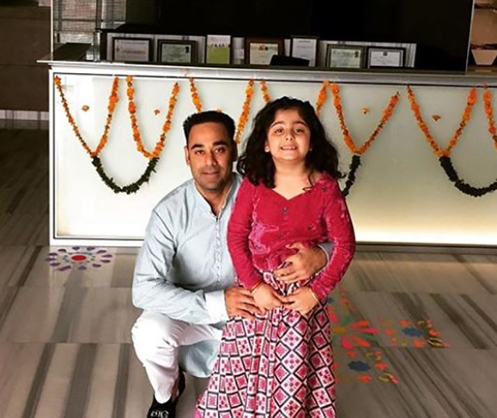 Bharat Sahni with his Daughter