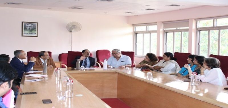 Dr Raman Gangakhedkar in a meeting at NARI Pune