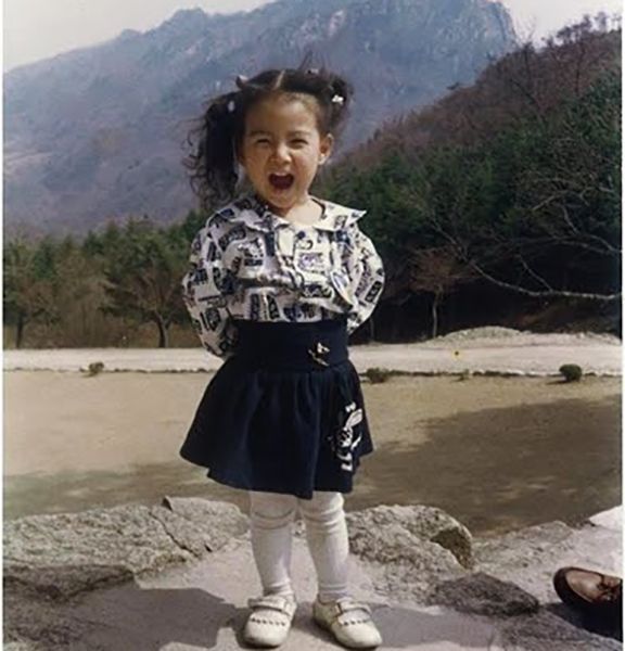 Kim So-eun as a Child