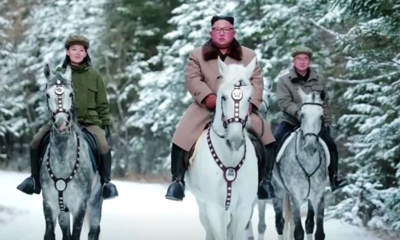 Kim Yo-jong on a Horse Ride Along With Her Brother Kim Jong-un