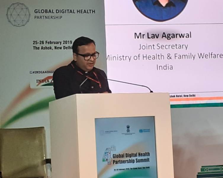 Lav Agarwal expressing his gratitude towards the delegates & attendees at the 4th GDHP Summit in New Delhi