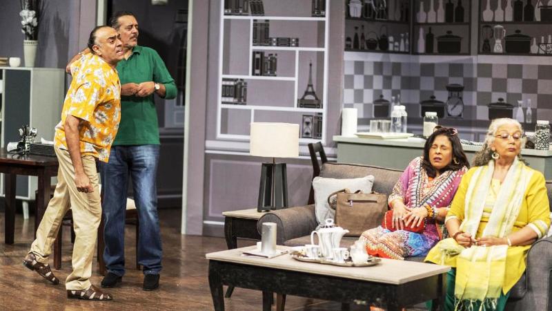 Rajit Kapur in a Theatre Play