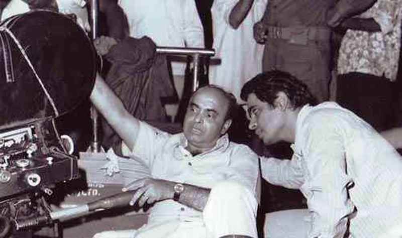 Ramanand Sagar on a Film Set