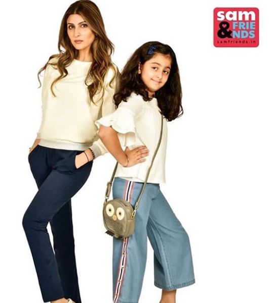 Riddhima Kapoor Sahni Modelling for 'Sam & Friends' with her Daughter