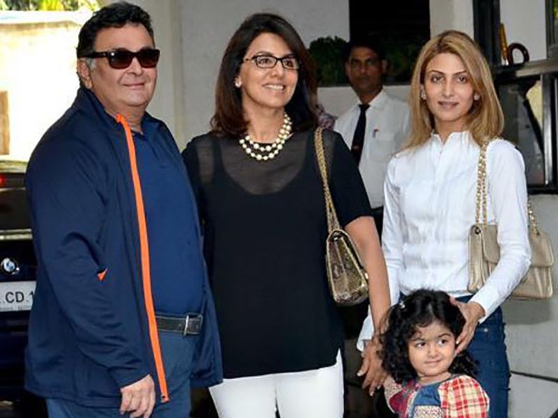 Riddhima Kapoor Sahni with her Parents