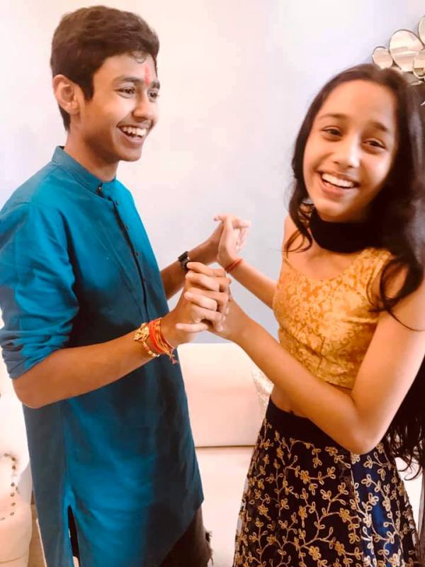 Rudhraksh Jaiswal and His Sister