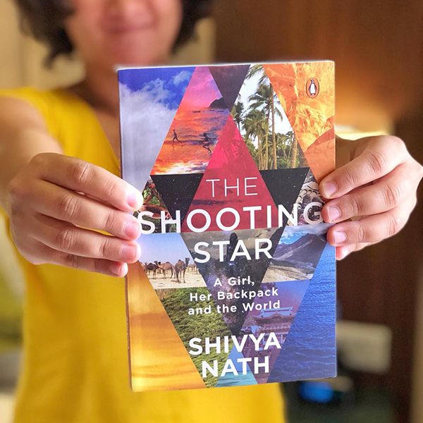 Shivya Nath with her book The Shooting Star (2018)