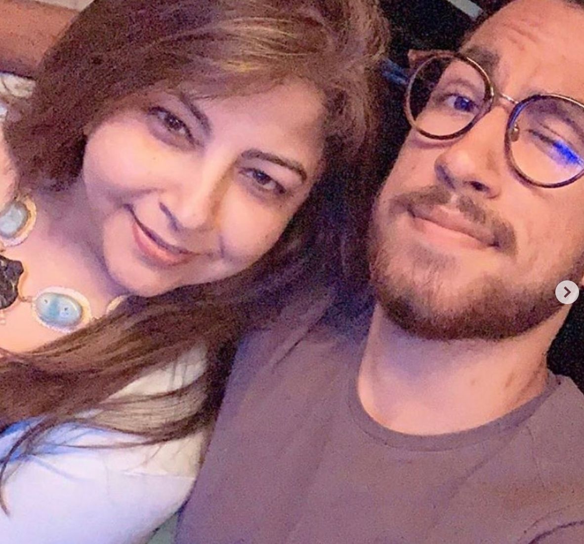 Akash Ahuja With His Mother