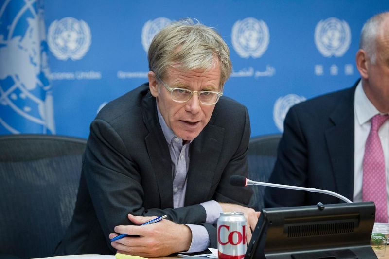 Bruce Aylward during his stint at the United Nations Office for the Coordination of Humanitarian Affairs (OCHA)