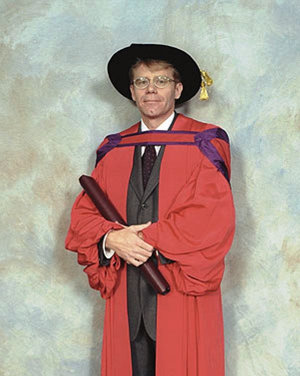 Bruce Aylward in a Graduation Gown