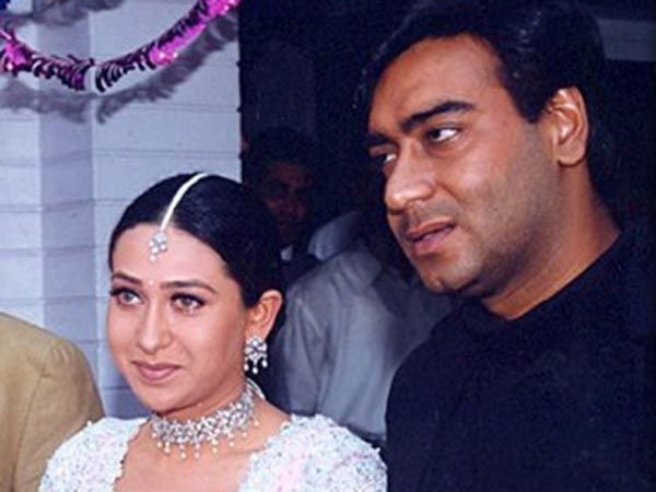 Karishma Kapoor with Ajay Devgn