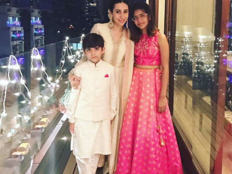 Karishma Kapoor with her children