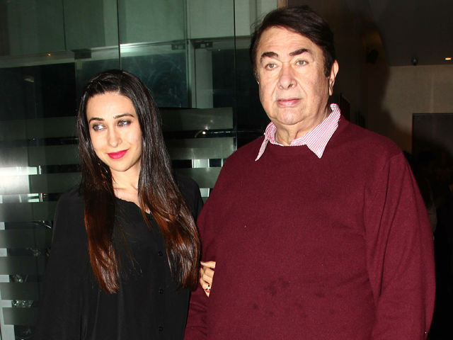 Karishma Kapoor with her father