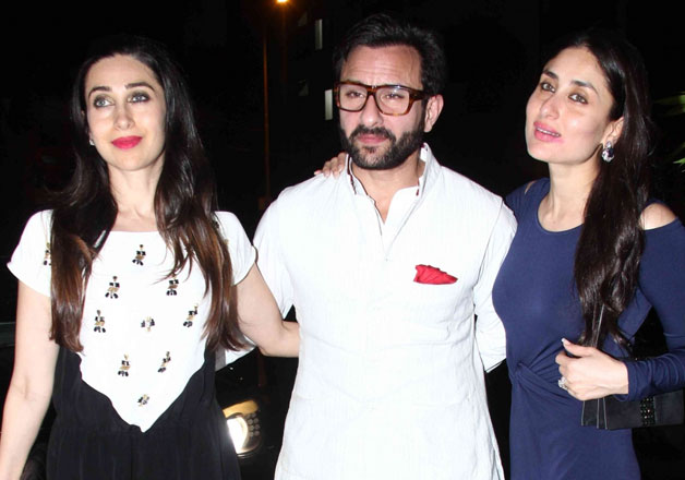 Karishma Kapoor with her sister and brother-in-law
