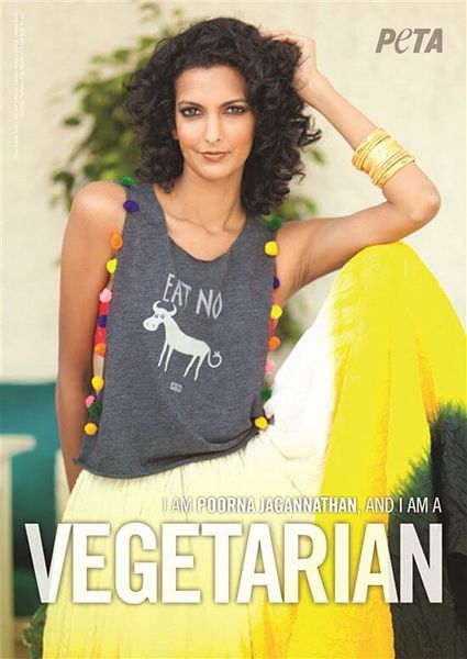 Poorna Jagannathan in an Advertisement for PETA