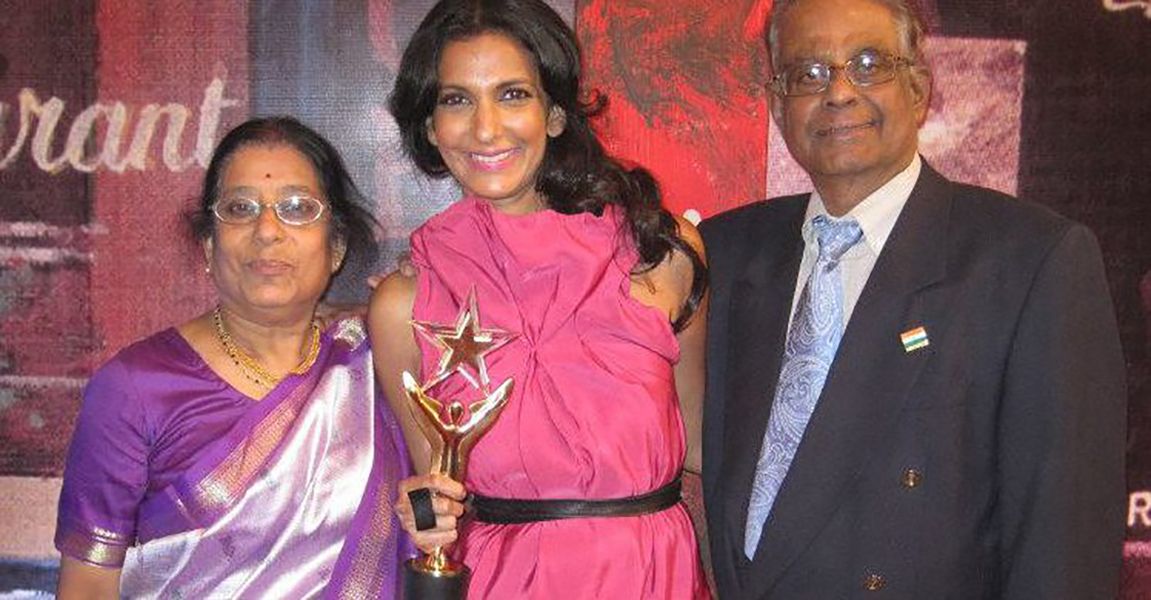 Poorna Jagannathan with her Parents