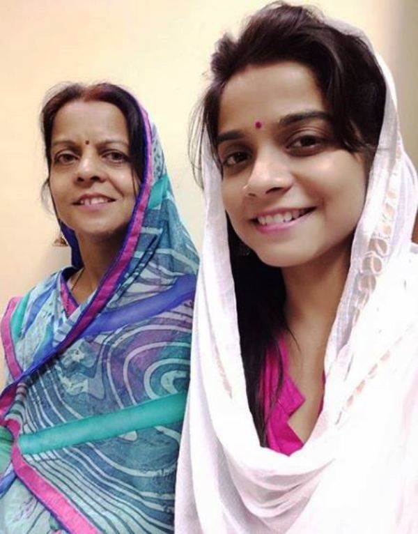 Preksha Mehta and Her Mother