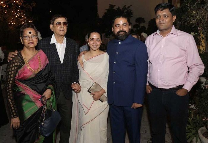 Sabyasachi Mukherjee with his family