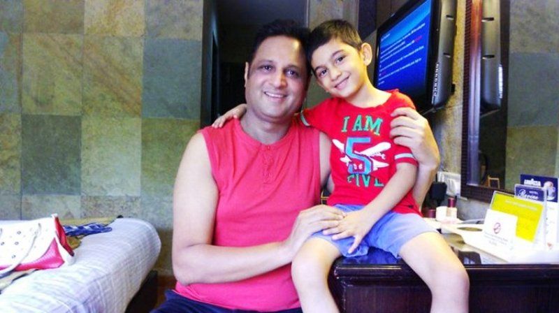Sandeep Mohan With His Son