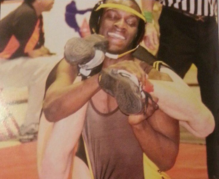 Sharron Townsend Wrestling During His High School Days