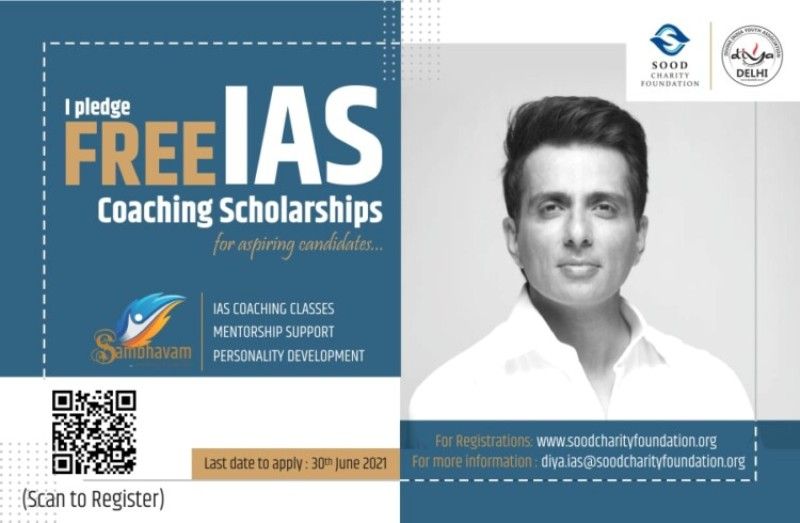 Sonu Sood launched a free online coaching program for IAS aspirants in September 2022