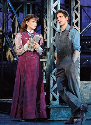 Stephanie in a Scene from the Musical, Newsies