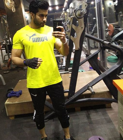 Varun Verma inside the gym