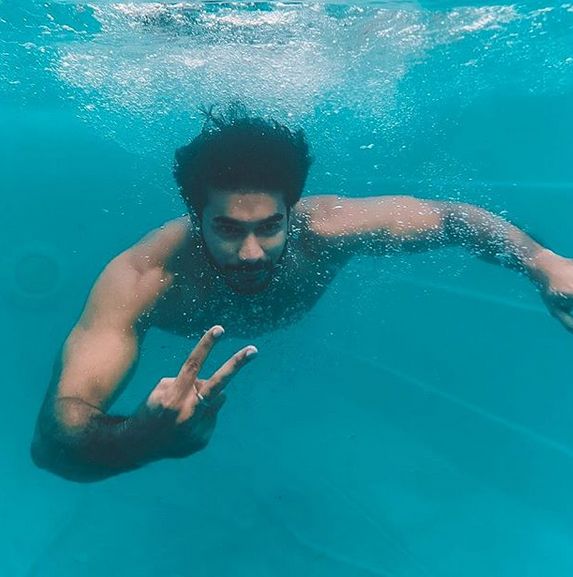 Varun Verma swimming