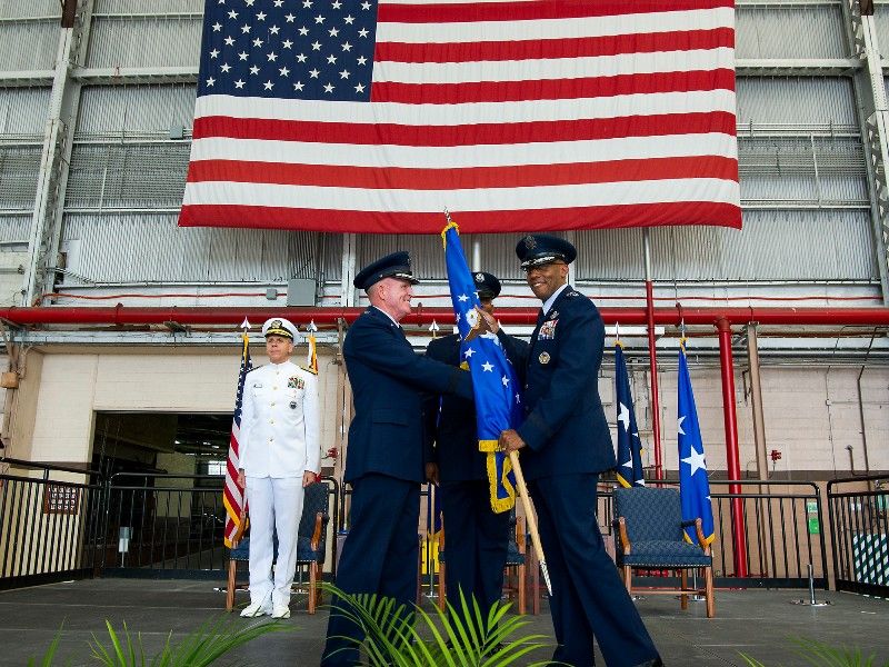 Charles Brown Assuming Command of Pacific Air Forces
