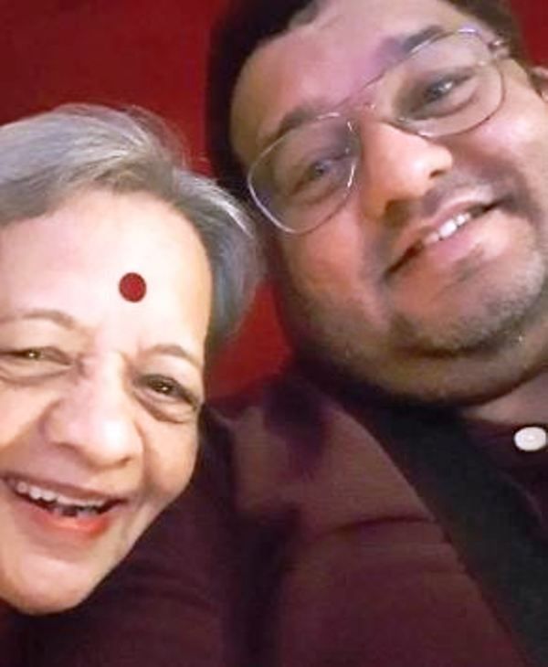 Jagesh Mukati With His Mother