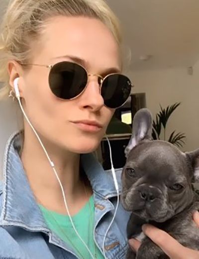 Jessica Madsen with her Pet