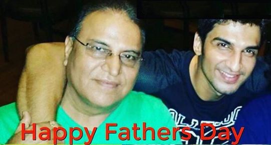 Manish Raisinghan with his father