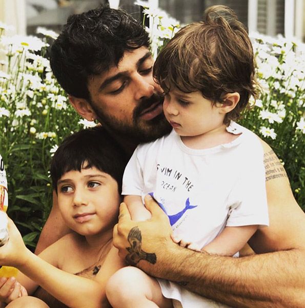 Michele Morrone with his Sons