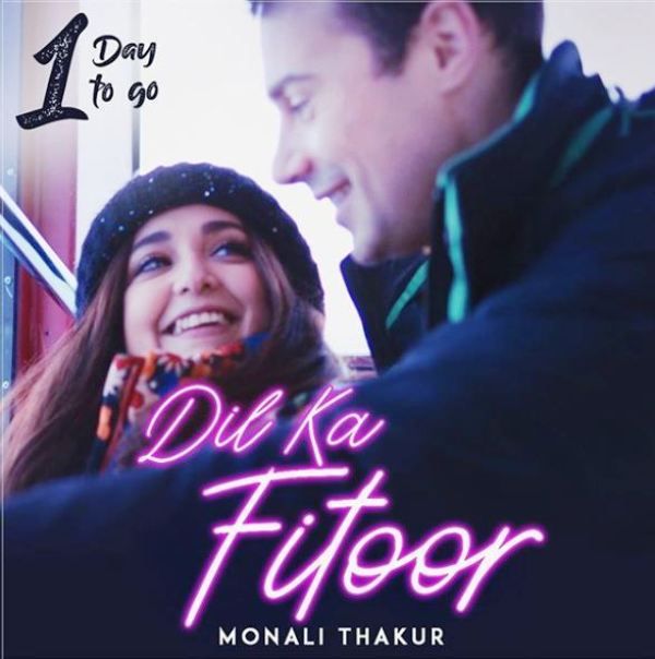 Monali Thakur and Maik Richter in a Music Video