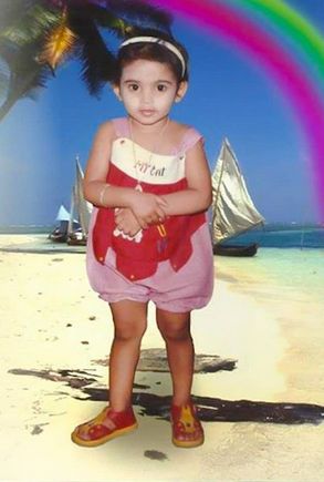 Naina Ganguly in childhood