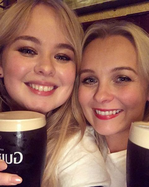 Nicola Coughlan with her Sister