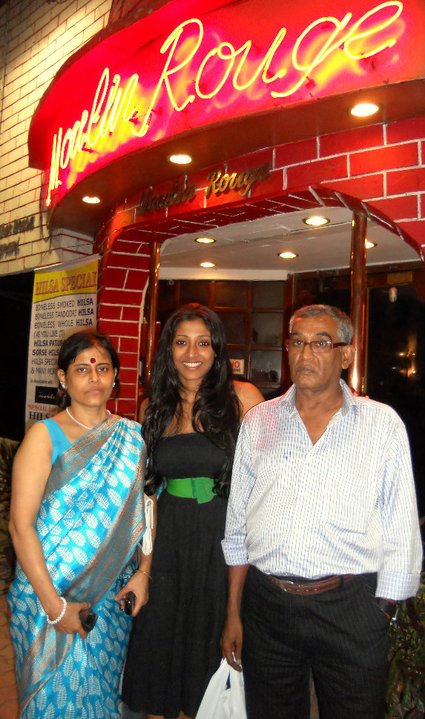 Paoli Dam with her parents