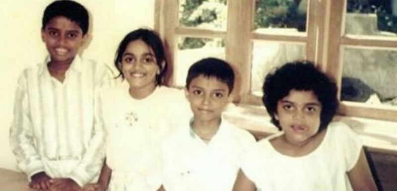 Pooja Shetty With Her Brothers and Sister