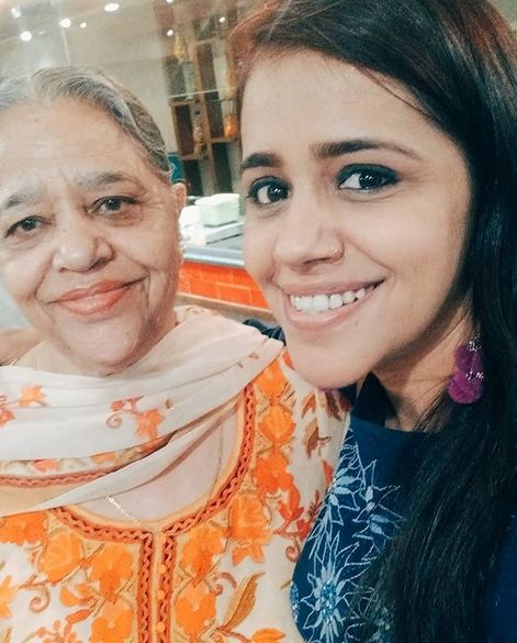 Taranjit Kaur with her mother