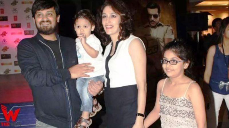 Wajid Khan With His Wife and Children