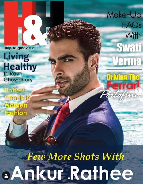 Ankur Rathee on the cover of H&H magazine