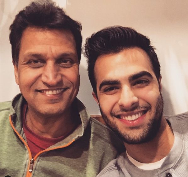 Ankur Rathee with his father