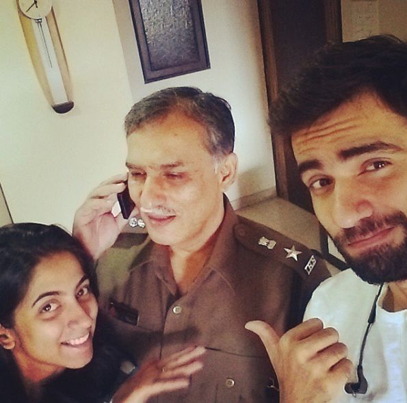 Avinash Tiwary with his father and sister