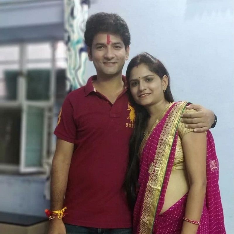 Basu Soni With His Sister