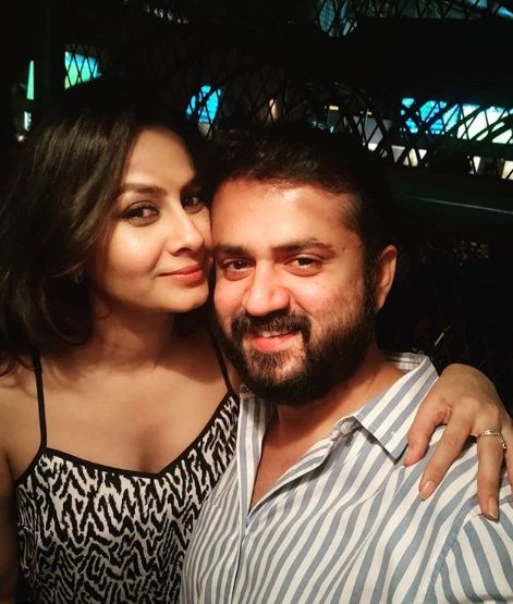 Ekta Saraiya with her husband