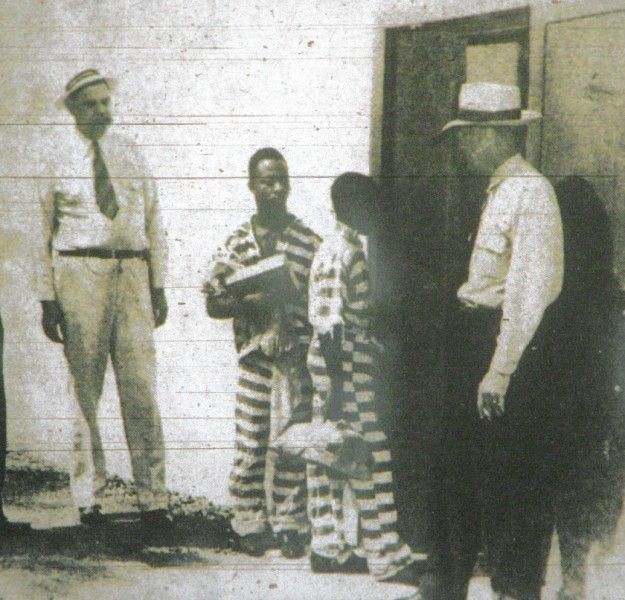 George Stinney Jr. entering the execution chamber at the South Carolina State Penitentiary in Columbia