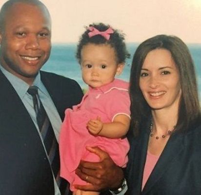Kelly Jackson with her Former Husband and Daughter