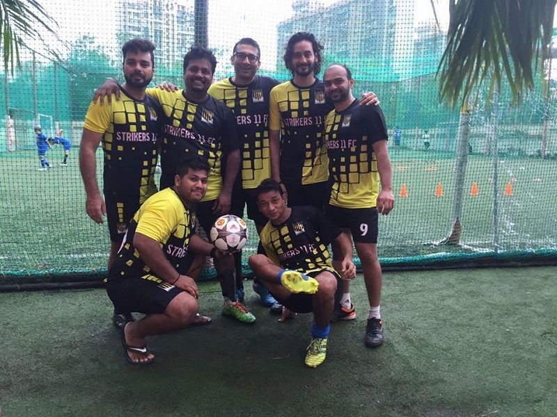 Krishna Bisht With His Football Team